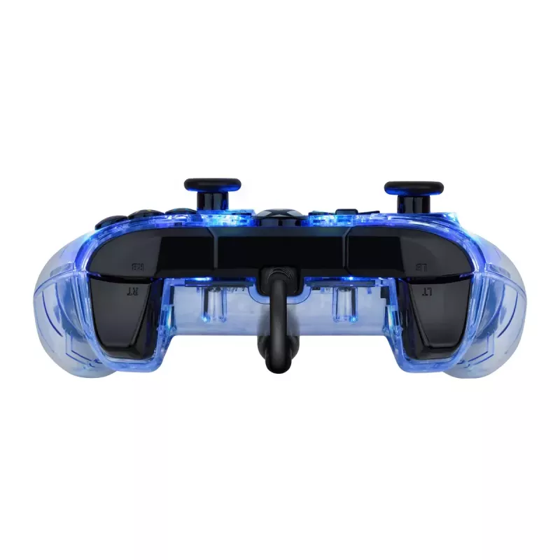 Comando com fio PDP Afterglow, azul/transparente, USB, Xbox One, Series X/S