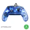 Comando com fio PDP Afterglow, azul/transparente, USB, Xbox One, Series X/S