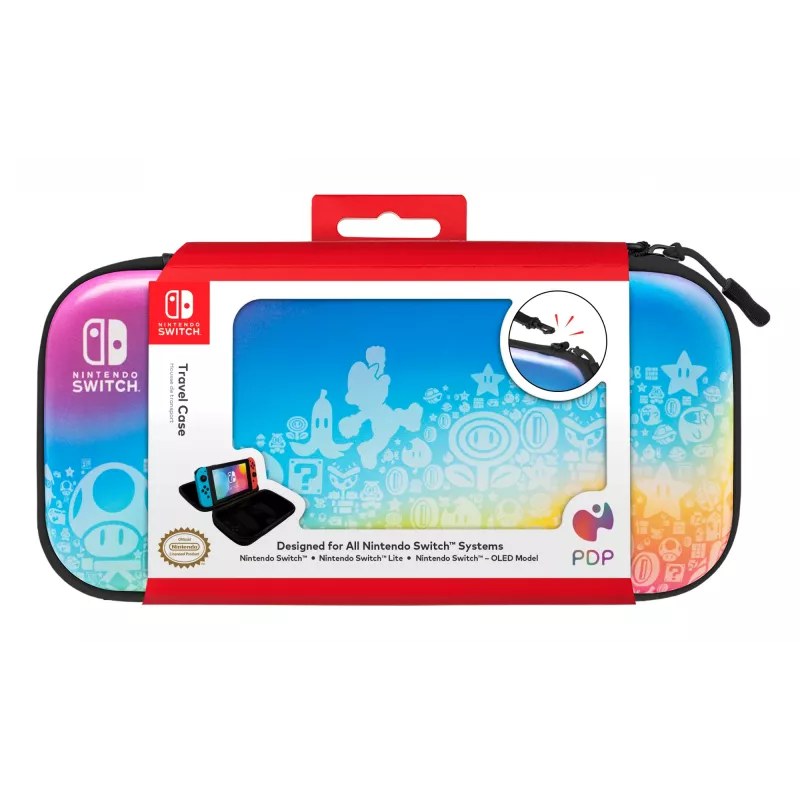 PDP fino Deluxe: Estojo rígido Star Spectrum Nintendo multicolor