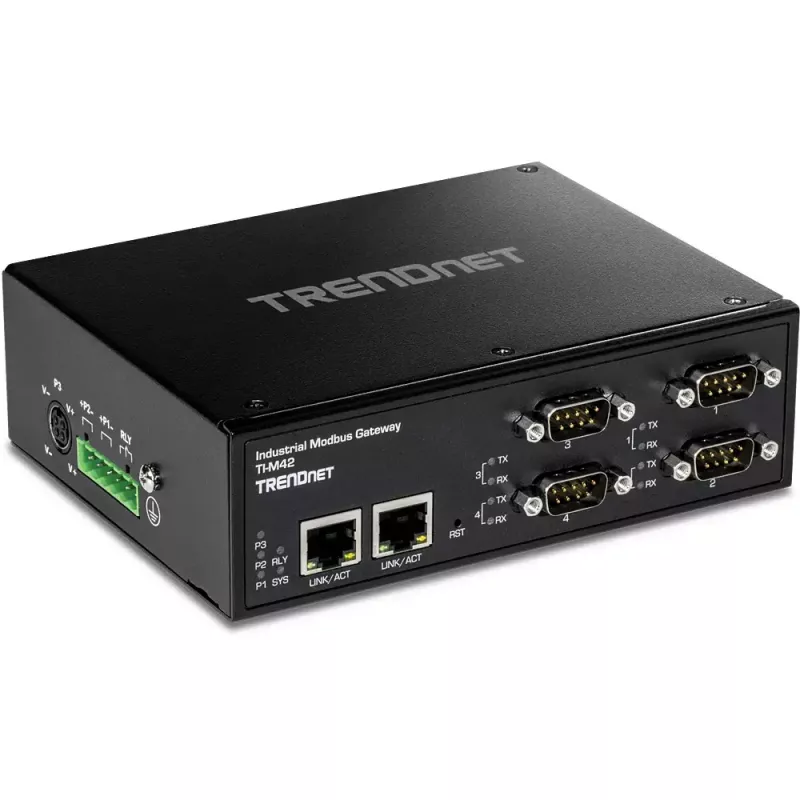 Gateway/Controlador Trendnet TI-M42 10/100 Mbit/s preto IP30