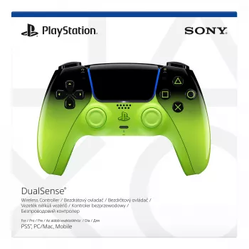 Comando Sony DualSense para PlayStation 5 — Bluetooth/USB, preto/verde, analógico/digital, USB-C