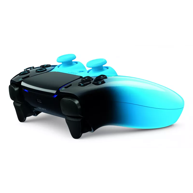 Comando Sony DualSense para PlayStation 5, Bluetooth/USB, preto/azul, USB-C, a pilhas