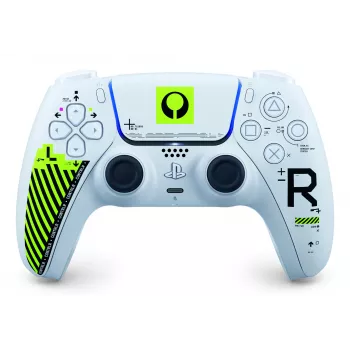 Comando Sony DualSense para PlayStation 5 — Bluetooth/USB, branco e verde, analógico/digital, USB‑C