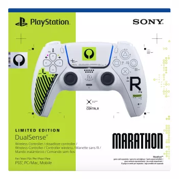 Comando Sony DualSense para PlayStation 5 — Bluetooth/USB, branco e verde, analógico/digital, USB‑C