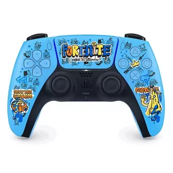 Comando Sony DualSense sem fios para PlayStation 5 — modelo 9593973, azul, design Fortnite, Bluetooth/USB, a pilhas