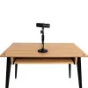 Suporte de secretária para microfone Shure SH-DESKTOP1, base redonda em metal, rosca de 3/8 polegadas, altura 26,7–40,6 cm, preto