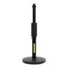 Suporte de secretária para microfone Shure SH-DESKTOP1, base redonda em metal, rosca de 3/8 polegadas, altura 26,7–40,6 cm, preto
