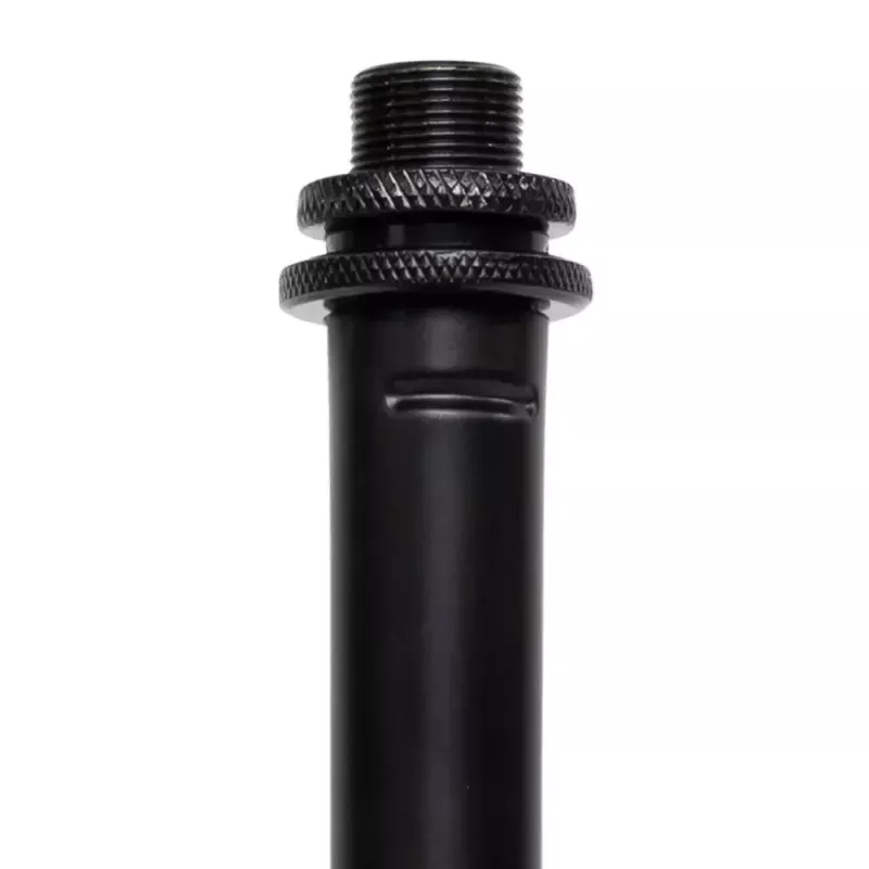 Suporte de secretária para microfone Shure SH-DESKTOP1, base redonda em metal, rosca de 3/8 polegadas, altura 26,7–40,6 cm, preto