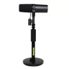 Suporte de secretária para microfone Shure SH-DESKTOP1, base redonda em metal, rosca de 3/8 polegadas, altura 26,7–40,6 cm, preto
