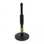 Suporte de secretária para microfone Shure SH-DESKTOP1, base redonda em metal, rosca de 3/8 polegadas, altura 26,7–40,6 cm, preto