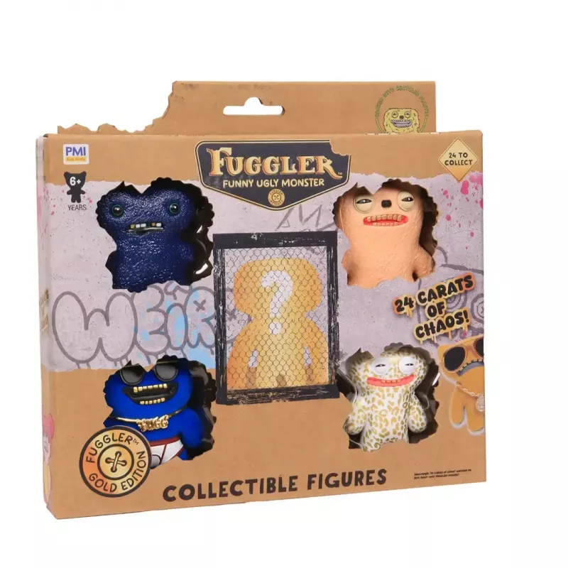 Figuras de ação p.m.i kids world FUGGLER S3 Gold Edition caixa Deluxe pack de 5 (sortido)