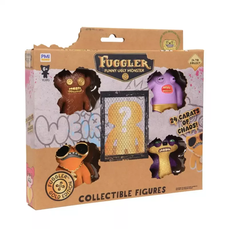 Figuras de ação p.m.i kids world FUGGLER S3 Gold Edition caixa Deluxe pack de 5 (sortido)