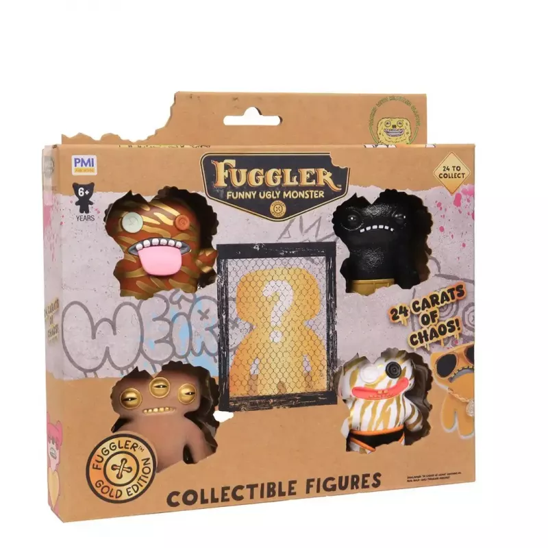 Figuras de ação p.m.i kids world FUGGLER S3 Gold Edition caixa Deluxe pack de 5 (sortido)