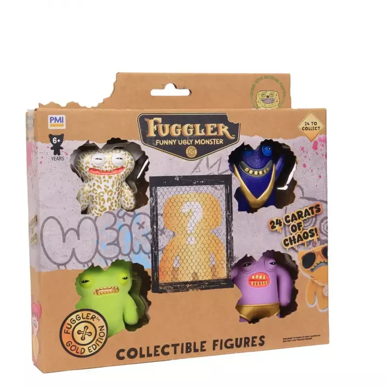Figuras de ação p.m.i kids world FUGGLER S3 Gold Edition caixa Deluxe pack de 5 (sortido)