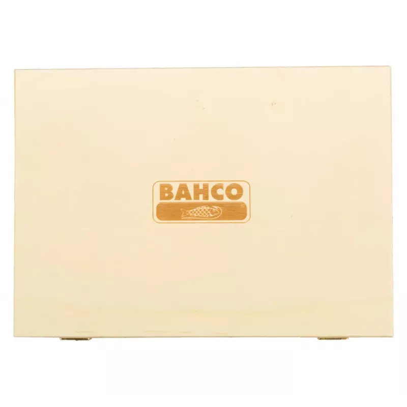Bahco 425-083 conjunto de formões, 6 peças (6/10/12/18/25/32 mm), caixa de madeira