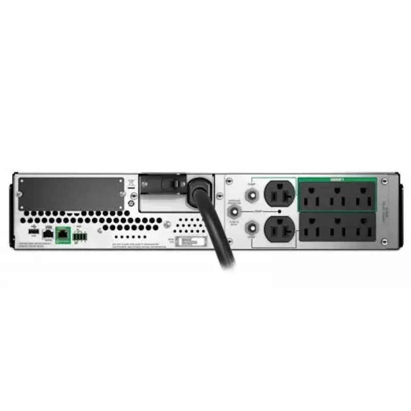 Fonte de alimentação ininterrupta APC SMT3000RM2UC Line-Interactive 2,88 kVA / 2700 W, 8 saídas AC, montagem em rack 2U
