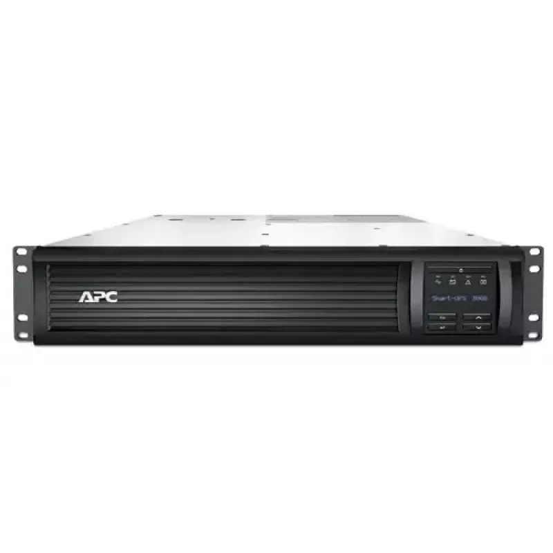 Fonte de alimentação ininterrupta APC SMT3000RM2UC Line-Interactive 2,88 kVA / 2700 W, 8 saídas AC, montagem em rack 2U