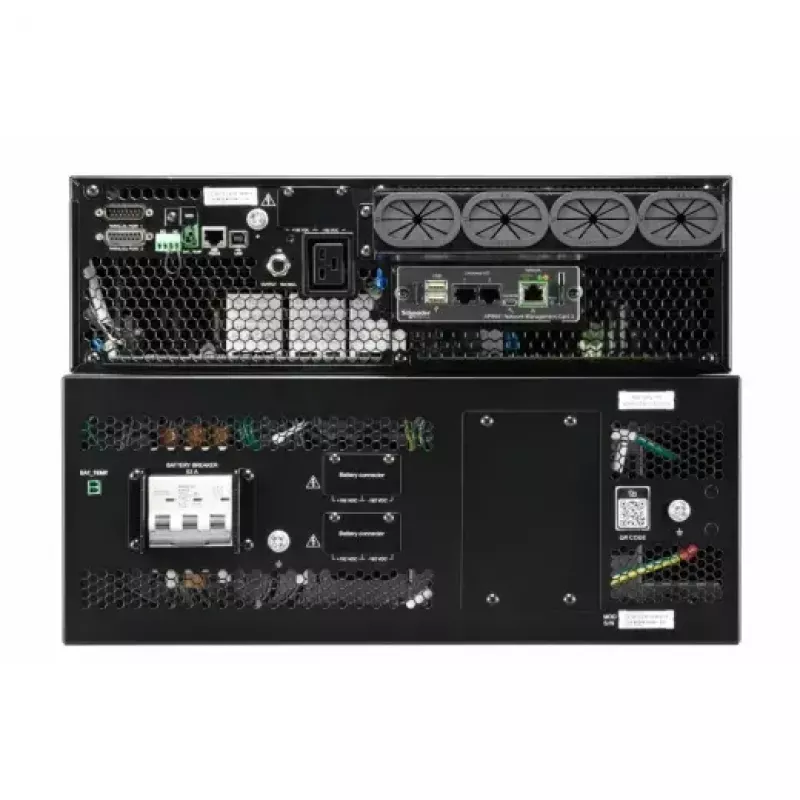 APC Smart-UPS On-Line, 15kVA/15kW, rack/torre, 230V/380V...415V, ligação fixa 5 fios (3P+N+E)+3 fios (1P+N+E), placa de rede, sem kit de calhas