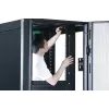 APC Easy Rack, 42U, preto, com teto, rodas, pés, 4 suportes e painéis laterais, sem fundo, 1991H x 600W x 800T mm