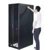 APC Easy Rack, 42U, preto, com teto, rodas, pés, 4 suportes e painéis laterais, sem fundo, 1991H x 600W x 800T mm