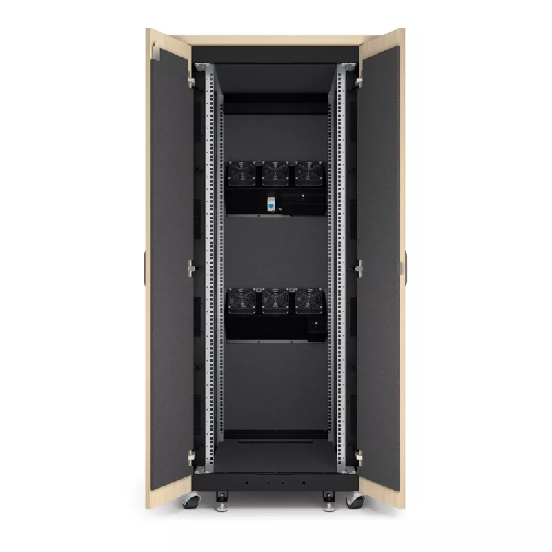 APC NetShelter Soundproof, 32U, armário de servidor, 230V, bordo