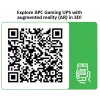 APC Back-UPS Pro for Gaming, 2200VA/1320W, torre, 230V, 2x UK e 2x IEC C13 saídas, luzes RGB, onda sinusoidal pura, Midnight (preto)