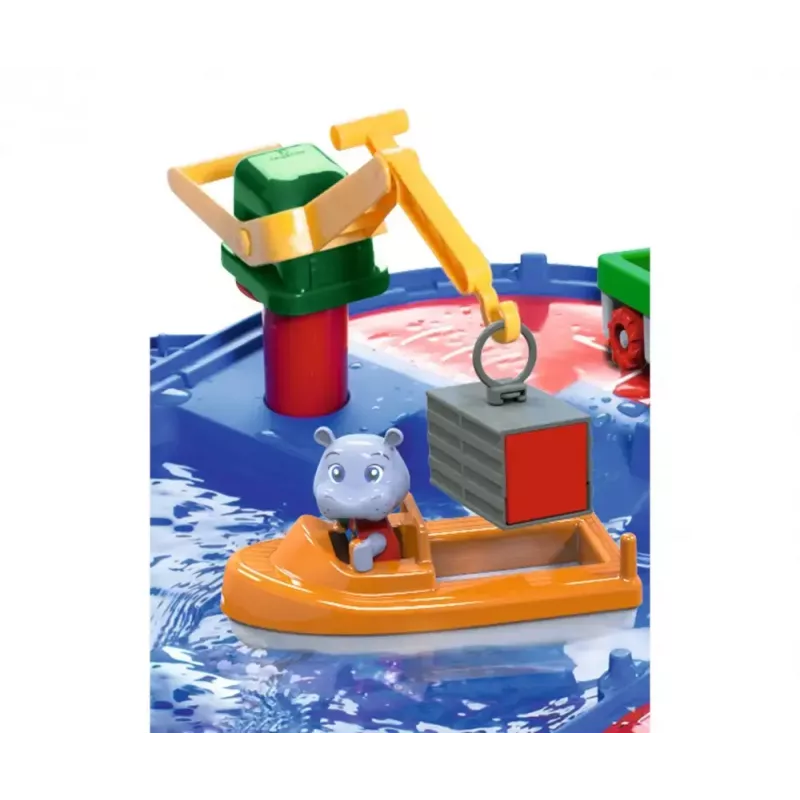 Conjunto de brincar canal de água BIG Aquaplay MegaLockBox para crianças dos 3 aos 7 anos, multicolorido com componentes azuis