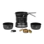 Conjunto de cozinha de campismo Trangia 37-5 UL/BL com queimador a álcool, preto