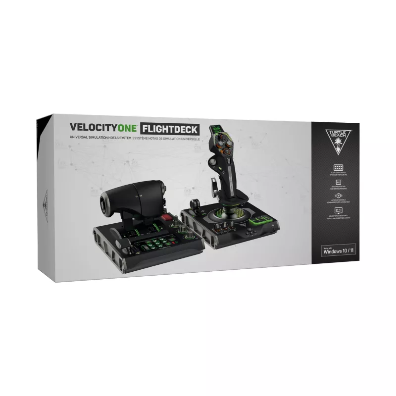 Turtle Beach VelocityOne Flightdeck sistema de simulação de voo HOTAS para PC com Windows 10 e 11 (TBS-0724-05)
