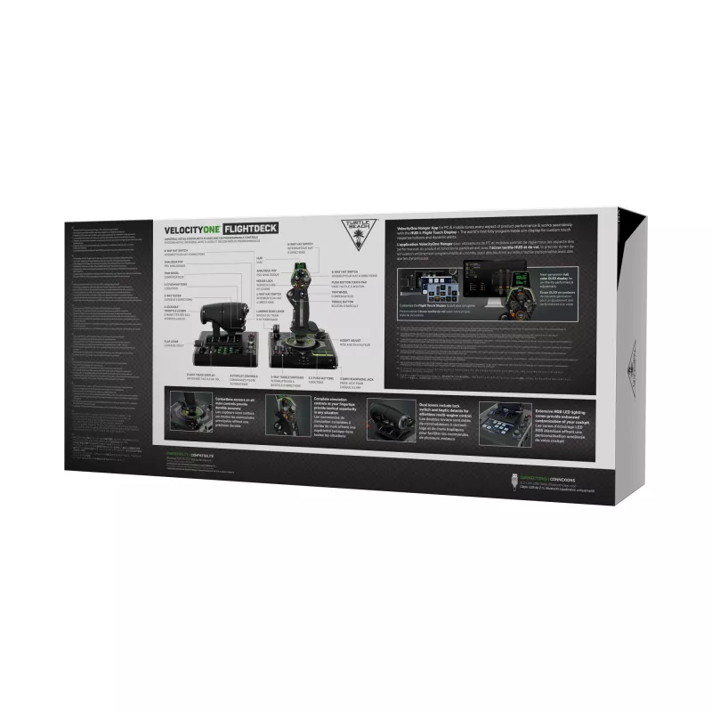 Turtle Beach VelocityOne Flightdeck sistema de simulação de voo HOTAS para PC com Windows 10 e 11 (TBS-0724-05)