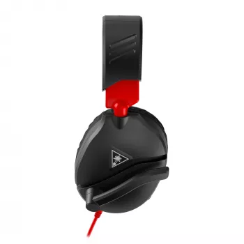 Headset de gaming estéreo over-ear Turtle Recon 70 — preto, estéreo com fios, controlos numa das orelhas