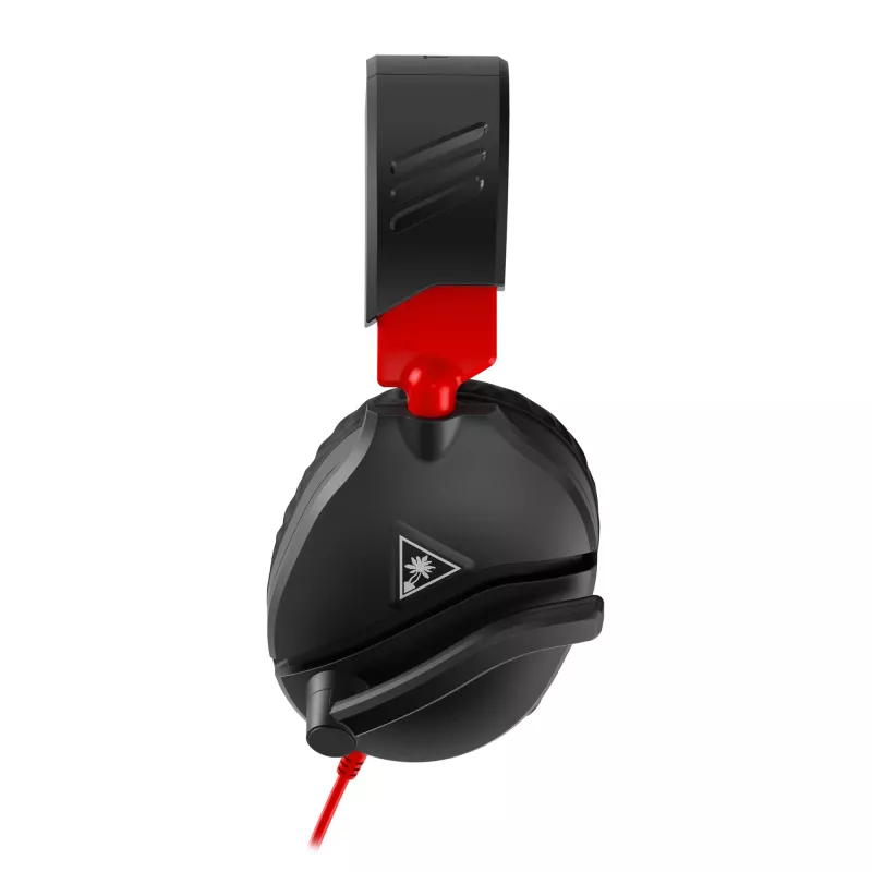 Headset de gaming estéreo over-ear Turtle Recon 70 — preto, estéreo com fios, controlos numa das orelhas
