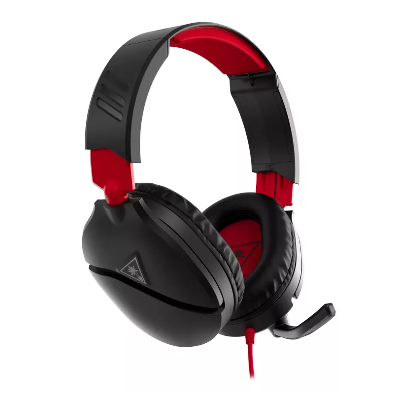 Headset de gaming estéreo over-ear Turtle Recon 70 — preto, estéreo com fios, controlos numa das orelhas