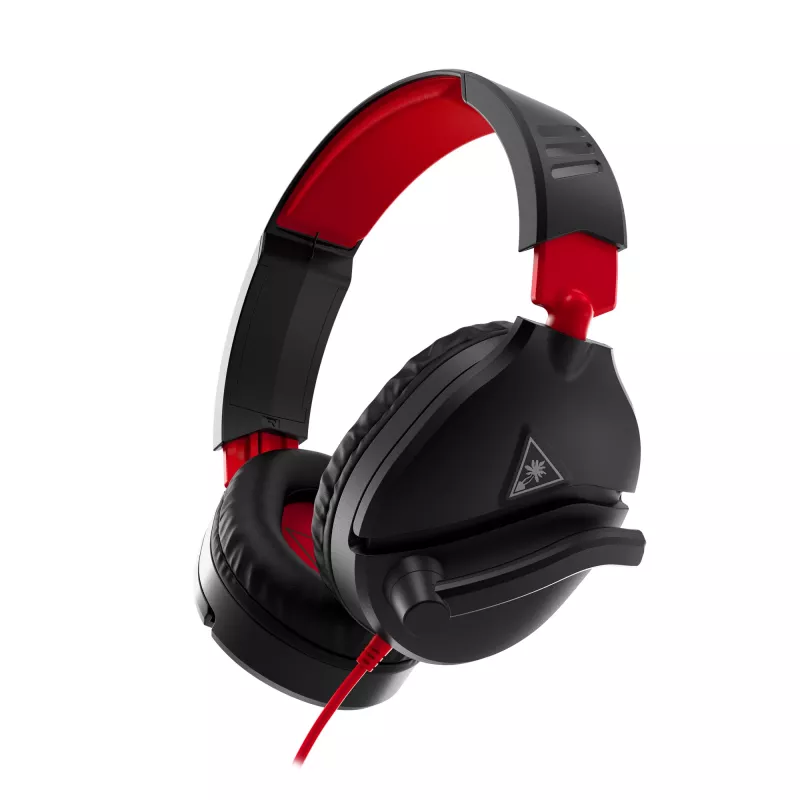 Headset de gaming estéreo over-ear Turtle Recon 70 — preto, estéreo com fios, controlos numa das orelhas