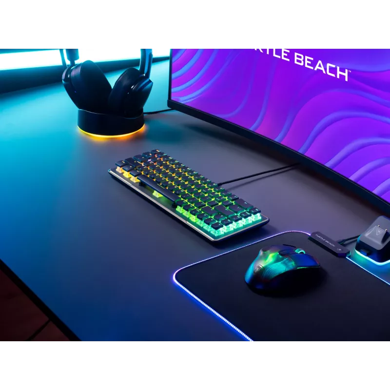 Teclado Gaming Turtle Beach Vulcan II Mini USB QWERTY Alemão Preto