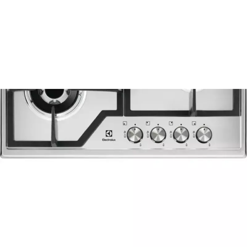 Placa de gás CGS6436BX WOK, 4 zonas de cozedura, controlo mecânico