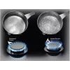 Placa de gás Electrolux EGS6436RK 4 bicos preto, Wok 4000W, grelhas de ferro fundido, botões rotativos