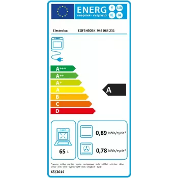 Electrolux EOF3H50BK 65 L 2090 W preto, aço inoxidável