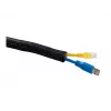 Organizador de cabos Multibrackets M Universal Cable Sock Self Wrap Basic 19 mm Preto 50 m, poliéster, -50–150 °C