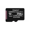 Kingston Technology Canvas Select 256GB microSDXC Plus 100R A1 C10 cartão + adaptador