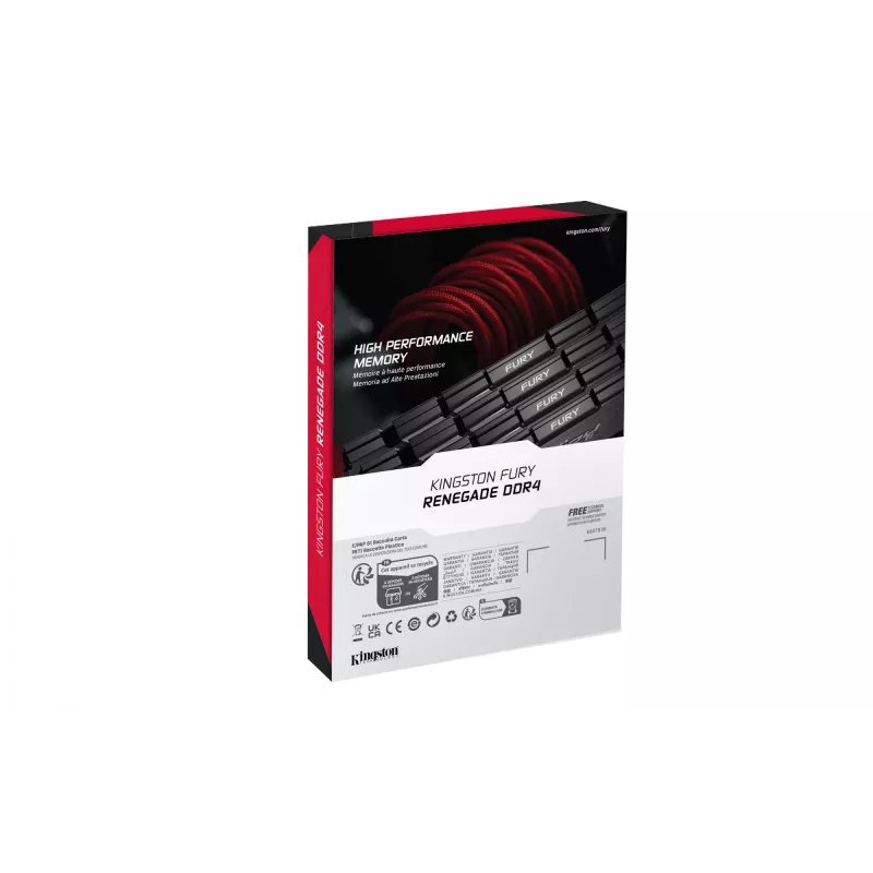 Kingston Technology FURY 16GB 4266MT/s DDR4 CL19 DIMM (kit de 2) Renegade preto