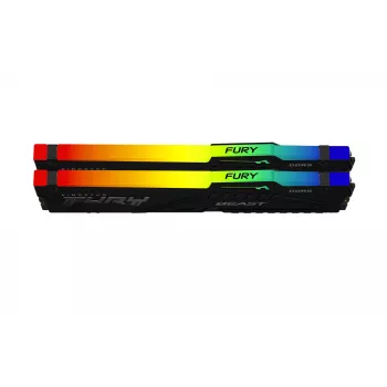 Memória DIMM 64GB (2x32GB) DDR5 5600MT/s CL40 288 pinos RGB — Kingston FURY Beast