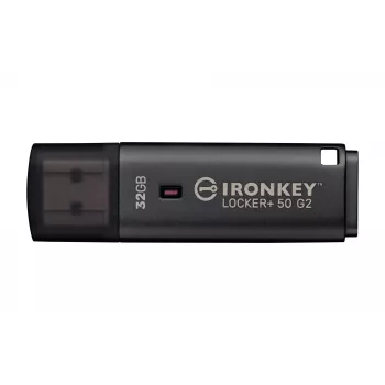 Pen drive KINGSTON IronKey Locker Plus 50 G2 32 GB, USB 3.2 Gen 1 Type-A, AES-256, FIPS 197