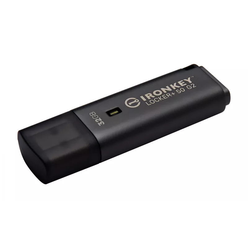 Pen drive KINGSTON IronKey Locker Plus 50 G2 32 GB, USB 3.2 Gen 1 Type-A, AES-256, FIPS 197