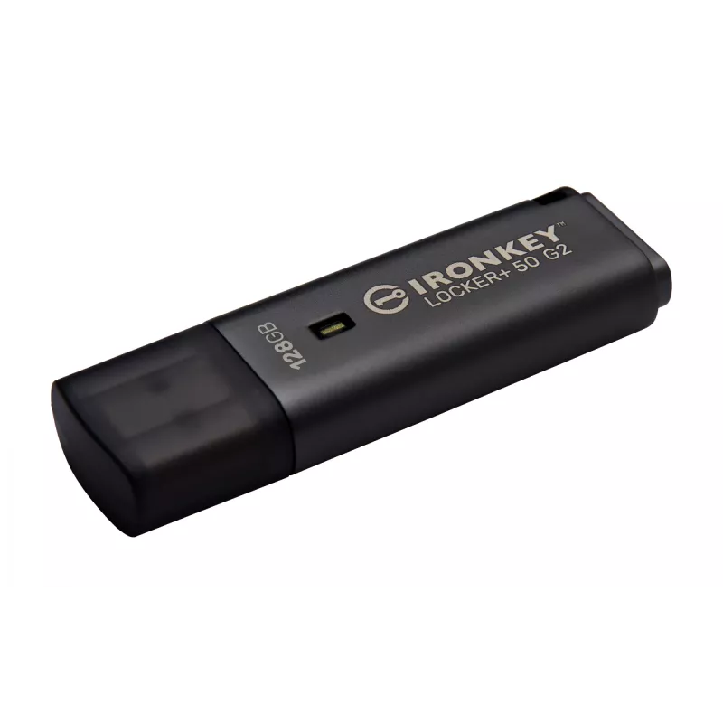 Pen drive KINGSTON IronKey Locker Plus 50 G2 128GB, USB Type-A, USB 3.2 Gen 1, AES-256, FIPS 197