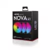 Conjunto de ventoinhas Chieftec Chieftronic Nova 12 cm Preto 3 unidades