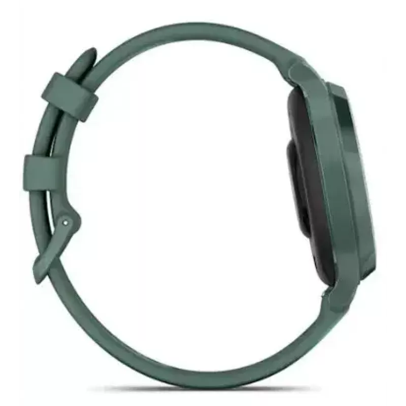 Smartwatch GARMIN Lily 2 Active Verde — caixa de alumínio de 38 mm, pulseira de silicone, GPS, SpO2, 5 ATM, 9 dias de bateria