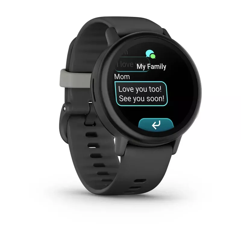 Garmin Bounce 2 smartwatch para crianças, AMOLED de 1,2 polegadas, GPS, Wi-Fi, LTE, Slate Grey (010-03399-00)