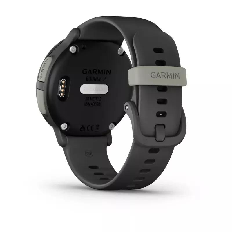 Garmin Bounce 2 smartwatch para crianças, AMOLED de 1,2 polegadas, GPS, Wi-Fi, LTE, Slate Grey (010-03399-00)