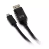 C2G Cabo adaptador USB-C para DisplayPort 4K 30 Hz 1,8 m preto